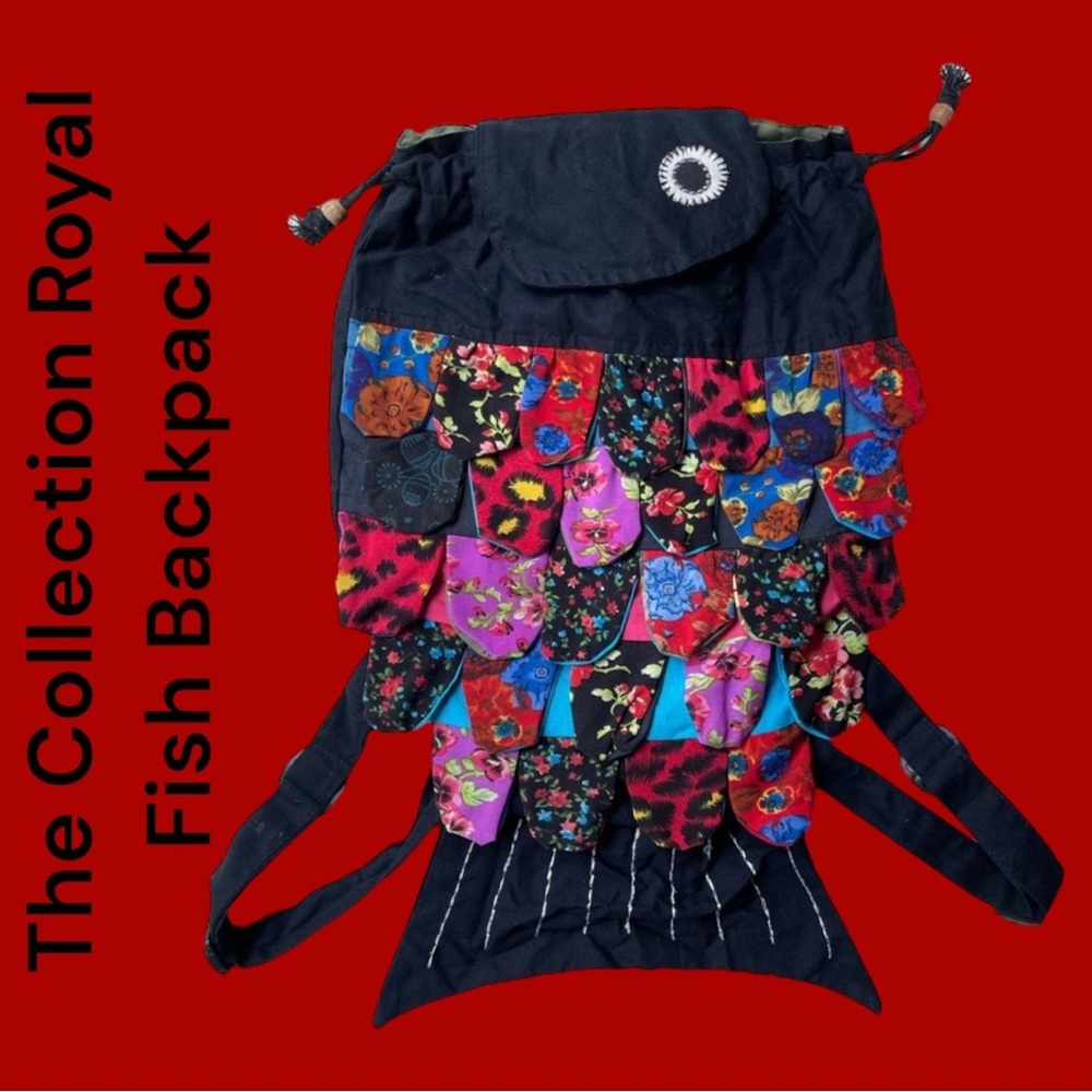 🐠The Collection Royal Handmade Fish Full Sized Backpack 🐠MSRP $45